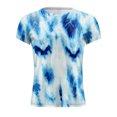 thumbnail image 4 of Clerance-Sale Mens Shirts Fashion Digital Gradient Printing Short Sleeve Men's T-shirts Stylish Big & Tall Plus Mens Tops Workout Trendy Crew Neck Daily Tank Tops Men(Blue,L), 4 of 5