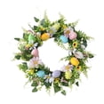 thumbnail image 3 of Corona de Pascua, guirnalda colgante, anillo de flores para exteriores, decoración de pared duradera, corona de primavera para vacaciones, 3 of 9