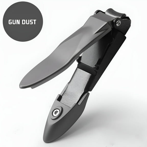 FACEGA Nail Clippers for Men with Catcher Heavy Duty - Sharp Self-Collecting Nail Cutter, Ergonomic Lever for Fingernails & Toenails, Gift for Men & Grooming Gifts Includes Ziplock Pouch