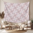 thumbnail image 2 of Pink Geometric Tapestry for Bedroom Wall Hanging Tapestry, Modern Striped Abstract Art Aesthetics Ceiling Backdrop Tapestries Poster Blanket Wall Decor for Teens Room Living Room Dorm 39" x 59", 2 of 8