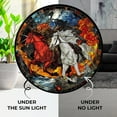 thumbnail image 3 of Four Horsemen of The Apocalypse Stained Glass Cat Sun Catcher, Wall Hanging Colored Decor Room Indoor Window Decor, Halloween, Christmas Hanging Ornament, 3 of 6