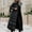 Black, variant on Women Jacket Women Casual Loose Thick Long Sleeve Hooded Coat Winter Solid Long Down Jackets Black L