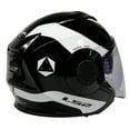 thumbnail image 2 of LS2 Verso OF570 Rave Open Face Motorcycle Helmet White/Black XL, 2 of 5