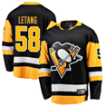 thumbnail image 1 of Pittsburgh Penguins Kris Letang Fanatics Black Home Casual Beautifully Embroidered Jersey - S, 1 of 2