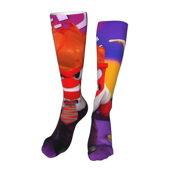 Lsque inside out 2 Print Women's Men's Novelty 20in Crew Socks Cotton Socks Knee High Socks for Walking,Running,Nurses,Pregnancy