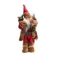 thumbnail image 2 of Oliegs Santa Figurine Faux Standing Ornament For Xmas And Holiday Tabletop Traditional Santa, 2 of 7