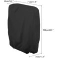 thumbnail image 3 of Fundas para sillas negras resistentes a los rayos ultravioleta Funda para tumbona impermeable plegable, para tumbonas de jardín, tumbonas, (71x110cm), con bolsa de transporte Oxford, Negro. Afortunado Sencillez, 3 of 5