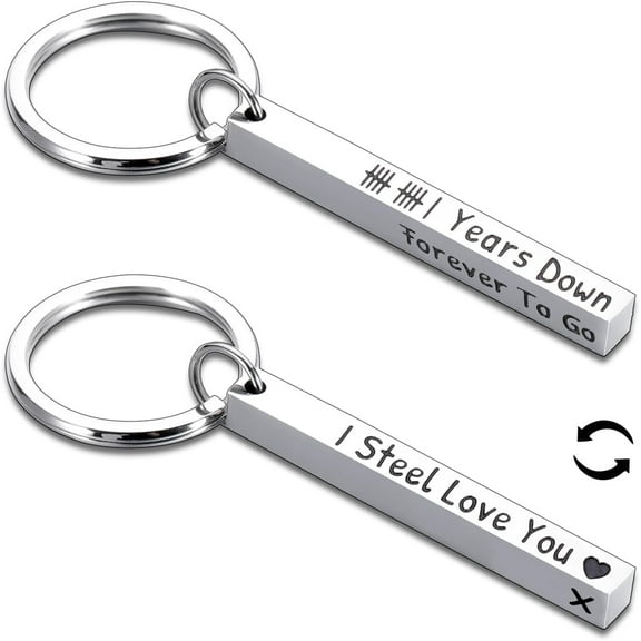 11 Year Anniversary Day Gift for Men Women 11th Wedding Anniversary Steel Gifts for Him Couple Boyfriend Girlfriend Birthday Engagement Wedding Gift for Husband Wife Valentines Gift for Him Christmas