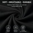 thumbnail image 5 of Workout Shirts for Men, Short Sleeve Athletic T-Shirt, Moisture Wicking Running Tee, Crew Neck Performance Gym Training Top Black S, 5 of 6