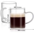 thumbnail image 3 of Bacimi 3 oz Borosilicate Glass Espresso Cups Set of 2, 3 of 8