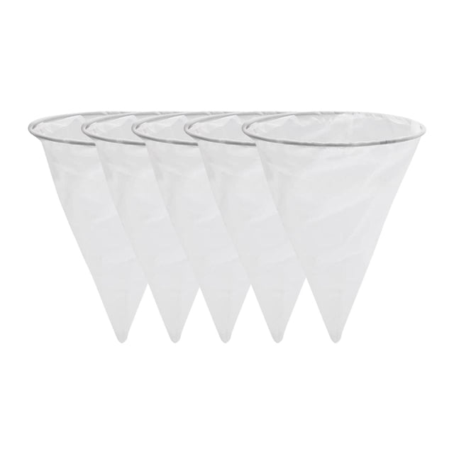 5 filtros de malla para jarabe de arce, filtros cónicos, para preparar jarabe de arce sintético para restaurantes y aceite para freír en casa. Ligero