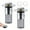 Silver, variant on FEOYA Clearance Stainless Stee Sink Strainer Removable Hair Catcher Anti-Clogging Drain Filter for Bath Shower (1/2Pcs)
