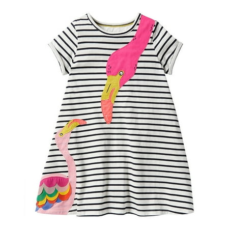 

HuaAngel Girls Flamingo Stripe Sundress Q729 Sizes 2-7