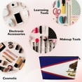 thumbnail image 4 of America Samoa Flag Travel Handbag Leather Purse Organizer Tidy Bag Purse Toiletry Clutch For Women, 4 of 7