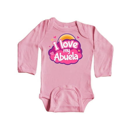 

Inktastic I Love My Abuela Gift Gift Baby Girl Long Sleeve Bodysuit