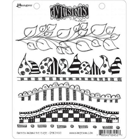 UPC: 0789541034513 | Dyan Reaveley s Dylusions Cling Stamp Collections 8.5 X7 -Further Around The Edge