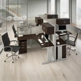 thumbnail image 2 of Office in an Hour Cubicle Storage Set in Mocha Cherry - Engineered Wood, 2 of 11