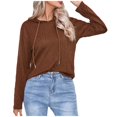 thumbnail image 1 of WEAIXIMIUNG Chandails en Molleton pour Femmes Tendance Chandails à Capuchon pour Femmes Chandails en Molleton Tendance Chandails en Molleton Pull à Capuche Tricoté Manches Longues Hauts, 1 of 7