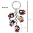 thumbnail image 1 of Demon Slayer Kimetsu No Yaiba Llavero Figura De Dibujos Animados Kamado Tanjirou Nezuko Acrílico Pendent Para Hombres Mujeres Accesorios, 1 of 4