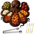 thumbnail image 2 of ACDANC 2026 New Octopus Charcuterie Board – 11" Ocean Themed Wood Cheese Meat Serving Platter,Kraken Design Tray for Seafood,Beach Nautical Lovers,Unique Gift for Housewarming Entertaining, 2 of 7