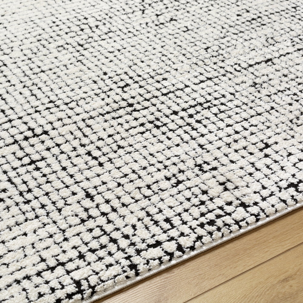 Livabliss Area Rugs for Living Room, 7x9 Freud Modern Ivory Rug, Bedroom Dining Room Home Decor Stain Resistant Carpet (6'7" x 9')