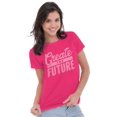 thumbnail image 4 of Inspirational Create The Future Quote Womens Slim Fit Graphic Tee Brisco Brands L, 4 of 5