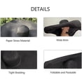 thumbnail image 3 of Sombrero de sol de playa gigante de gran tamaño, sombreros de playa flexibles para mujer, sombrero de paja de sol de ala ancha Extra grande y plegable para gorra de verano para mujer, 3 of 5