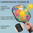 thumbnail image 2 of Pickleball Paddles Set Of 2, Fiberglass Surface, Tropical Jungle Print, 4 Balls & Bag, 2 of 5