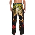 thumbnail image 6 of Cauagu Butterfly Flower Plant Skull Mens Pajama Pants Sleep & Lounge Pants,PJ Bottoms with Pockets-X-Large, 6 of 7
