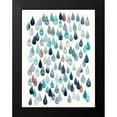 thumbnail image 2 of Popp, Grace 12x14 Black Modern Framed Museum Art Print Titled - Watercolor Drops II, 2 of 5