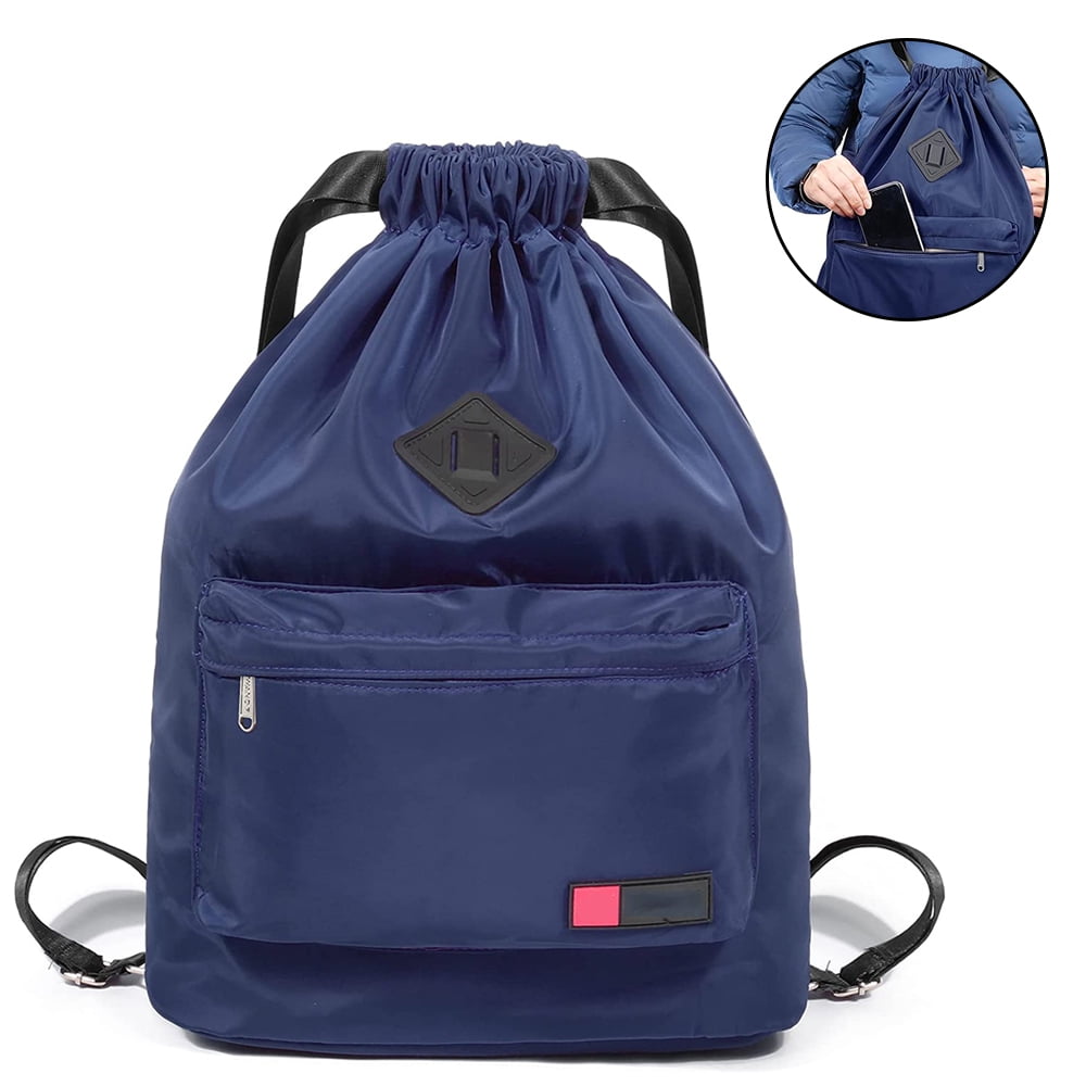 Drawstring Bag Sports Backpack Gym Sports Yoga Nylon String Bags Shoe Bag 