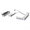 White, variant on Horizontal Stand for PS5 Pro Digital & Disc Consoles, with 14 RGB Lighting Modes, 4 USB Ports Storage Base-White