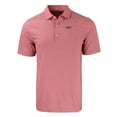 thumbnail image 2 of Men's Cutter & Buck Red UIC Flames Big & Tall Forge Eco Double Stripe Stretch Recycled Polo, 2 of 3