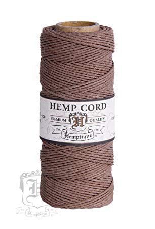 Hemptique Hemp Cord Spool Light Brown 20-Pound