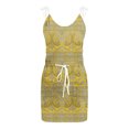 thumbnail image 4 of SMihono Robe d'Été pour Femmes Grande Taille Mode pour Femmes Couleur Unie Confortable Ample Sans Manches Décontractée Hauts Robe, 4 of 5