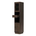 thumbnail image 6 of Hury Multi-Storage Wood Tower Cabinet, Vintage Walnut, 6 of 13