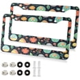 thumbnail image 2 of 2Pcs License Plate Frames Easter Eggs Universal Aluminum License Plate Holder Cover Rust-Proof Car Tag Frame with Screw Caps Home Decor, 2 of 7