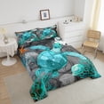 thumbnail image 4 of Erosebridal Cartoon Sea Turtle Comforter Sets Twin Size, Underwater World Seashell Comforters & Duvets, 2 Pieces, Microfiber, 4 of 6