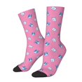 thumbnail image 2 of Uemuo French Bulldog Pattern Women's Crew Socks, Soft Durable Breathable Moisture-Wicking with Odor Control Cotton socks, 2 of 9
