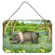 thumbnail image 1 of "Treasures Pig In Bluebells by Debbie Cook Wall or Door Hanging Prints CDCO0377DS812, 8""H x 12""W" Caroline's Treasures CDCO0377DS812, 1 of 1