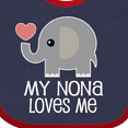 thumbnail image 4 of Inktastic My Nona Loves Me Grandchild Boys or Girls Baby Bib, 4 of 4
