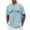 Z134-Light Blue, variant on Cotton T Shirts for Men Tall Trendy Slim Fit Crew Neck Streetwear Tee Tops 4xl Athletic Fit Plain & Logo Basic T-Shirt for Men