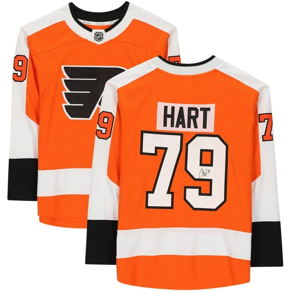 Carter Hart Philadelphia Flyers Autographed Orange Fanatics Breakaway Jersey - Fanatics Authentic Certified