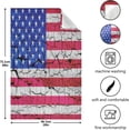 thumbnail image 5 of Brick USA America Flag Tea Towels 4 Pack Stars and Stripes Kitchen Dish Cloth with Hanging Loop, 18"x28" Lint-Free Absorbent Towel for Kitchen Drying Wiping and Cleaning, 5 of 7