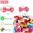 thumbnail image 5 of Yalumo Baby Hair Clips 60PCS, Tiny 2" Grosgrain Ribbon Fully Lined Baby Hair Bows Alligator Clips, Baby Hair Barrettes Accessories for Girls Newborns Toddler Infant Fine Hair (30 Colors in Pairs), 5 of 7