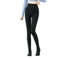 thumbnail image 2 of Ovbmpzd Womens Fleece Lined Tights Tummy Control Black Opaque Pantyhose Warm Thermal Winter Leggings Tights for Women, 2 of 4