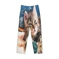 thumbnail image 4 of Balery Men'S Playful Cat Pants,Sleepwear Pants,Pajama Pants,Pj Bottoms Drawstring And Pockets-Small, 4 of 9