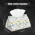 thumbnail image 5 of Sikiie Dinosaur Leather Tissue Box Cover Rectangle, Long Tissue Box Cover, Tissue Box Holder, Tissue Holder for Bathroom, 5 of 7