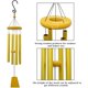 thumbnail image 4 of Campanas de viento para exteriores, tono oscuro, 24 pulgadas, 4 tubos de aluminio a prueba de herrumbre, metal de madera, jardín, terraza, balcón y decoración del hogar Ormromra WMZY-1011-3, 4 of 7