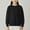 Black, variant on Lopecy-Sta Kids Solid Color Crewneck Sweater, 12M-7Y Boys Girls Cotton Knit Pullover, Toddler Warm Base Layer Top for Autumn Winter Black
